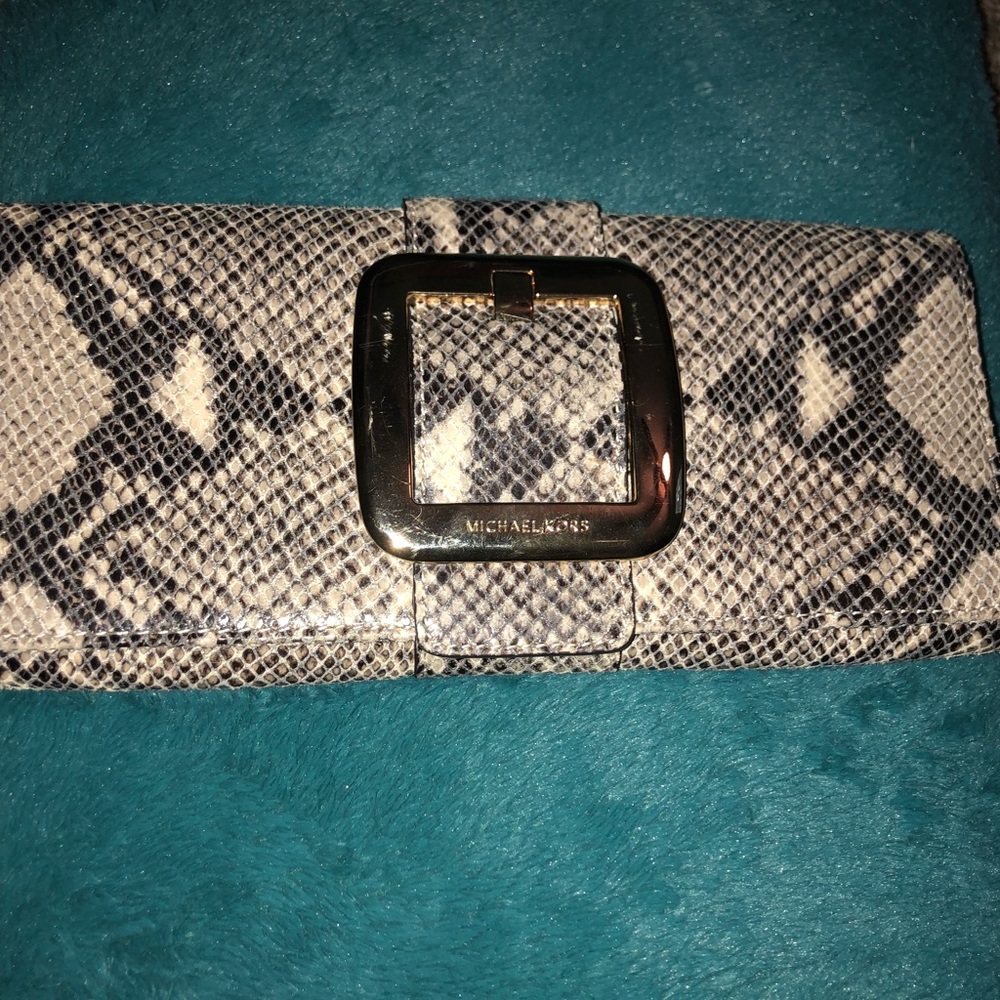 Michael Kors Snakeskin Clutch